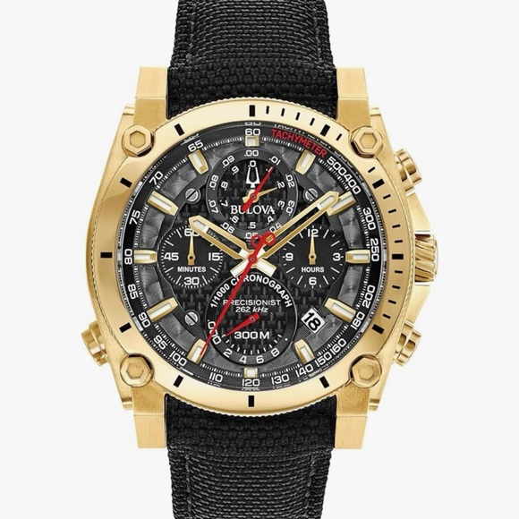 Bulova Other - Bulova Gold and Black Chronograph Watch
